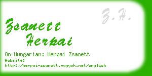 zsanett herpai business card